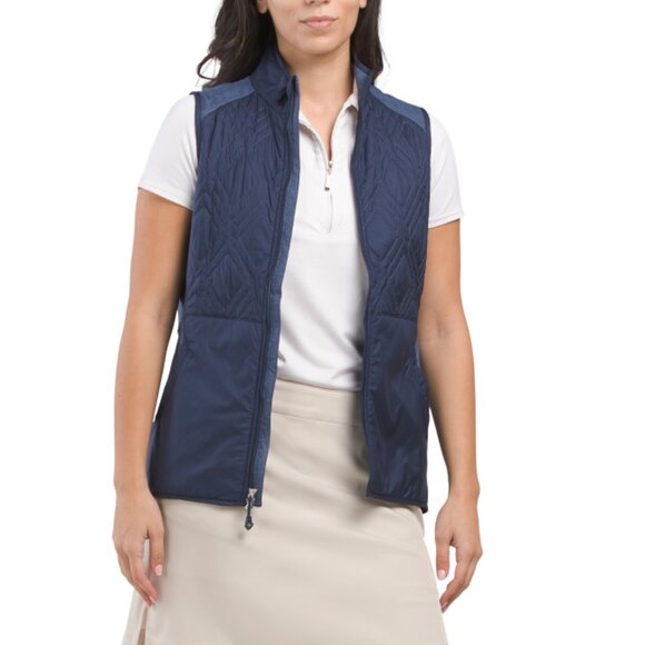 PETER MILLAR Navy Lizzie Hybrid Vest